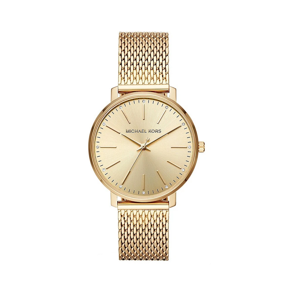 Pyper Three-Hand Gold-Tone Stainless Steel Watch