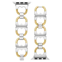 Two-Tone Stainless Steel Double-T Link Bracelet For Apple Watch - 20MM TBS0014