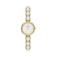 Monroe Faux Pearl and Goldtone Stainless Steel Bracelet Watch KSW1687