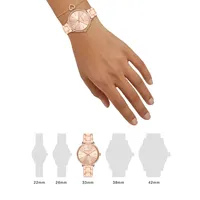 Pyper Rose Goldtone Watch & Jewelry Gift Set MK1040