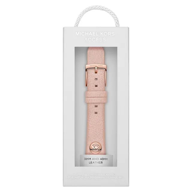 Michael Kors Apple Bands Blush Rubber Strap For Apple Watch - 18MMM KS8008  | Metropolis at Metrotown