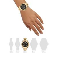Bradshaw Chronograph Goldtone Stainless Steel Bracelet Watch MK6959
