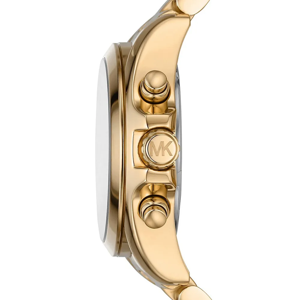 Bradshaw Chronograph Goldtone Stainless Steel Watch MK6959