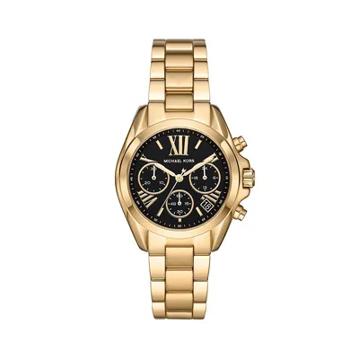 Bradshaw Chronograph Goldtone Stainless Steel Bracelet Watch MK6959