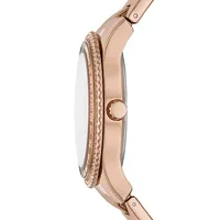 Stella Sport Multifunction Rose Goldtone Stainless Steel Watch ES5109