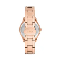 Stella Three-Hand Date Rose Goldtone Stainless Steel Watch ES5131
