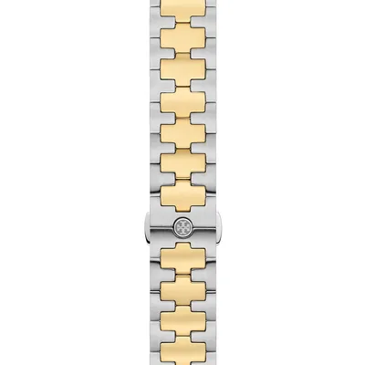 Tory Burch Reva Two-Tone Stainless Steel Bracelet For Apple Watch - 20MM  ​TBS0068 | Square One