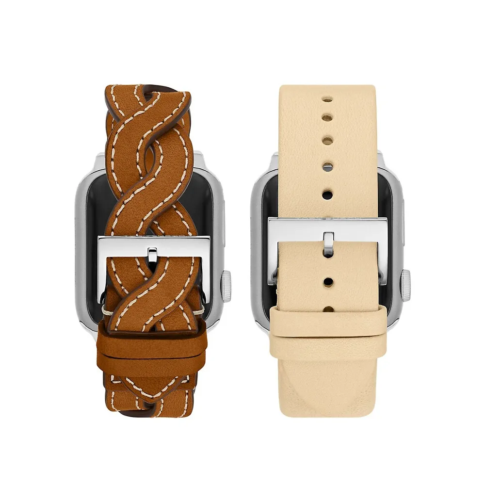 Bracelet montre cuir femme - Le Lisse APPLE