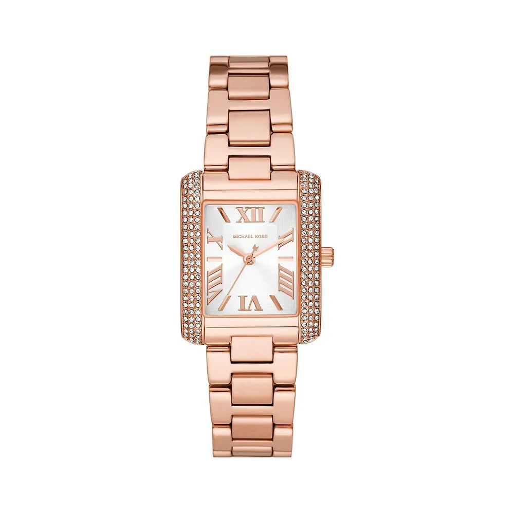 Emery Rose Goldtone Dial & Stainless Steel Bracelet Watch MK4641