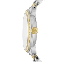 Morningside Two-Tone Stainless Steel Bracelet Scalloped Watch KSW1736
