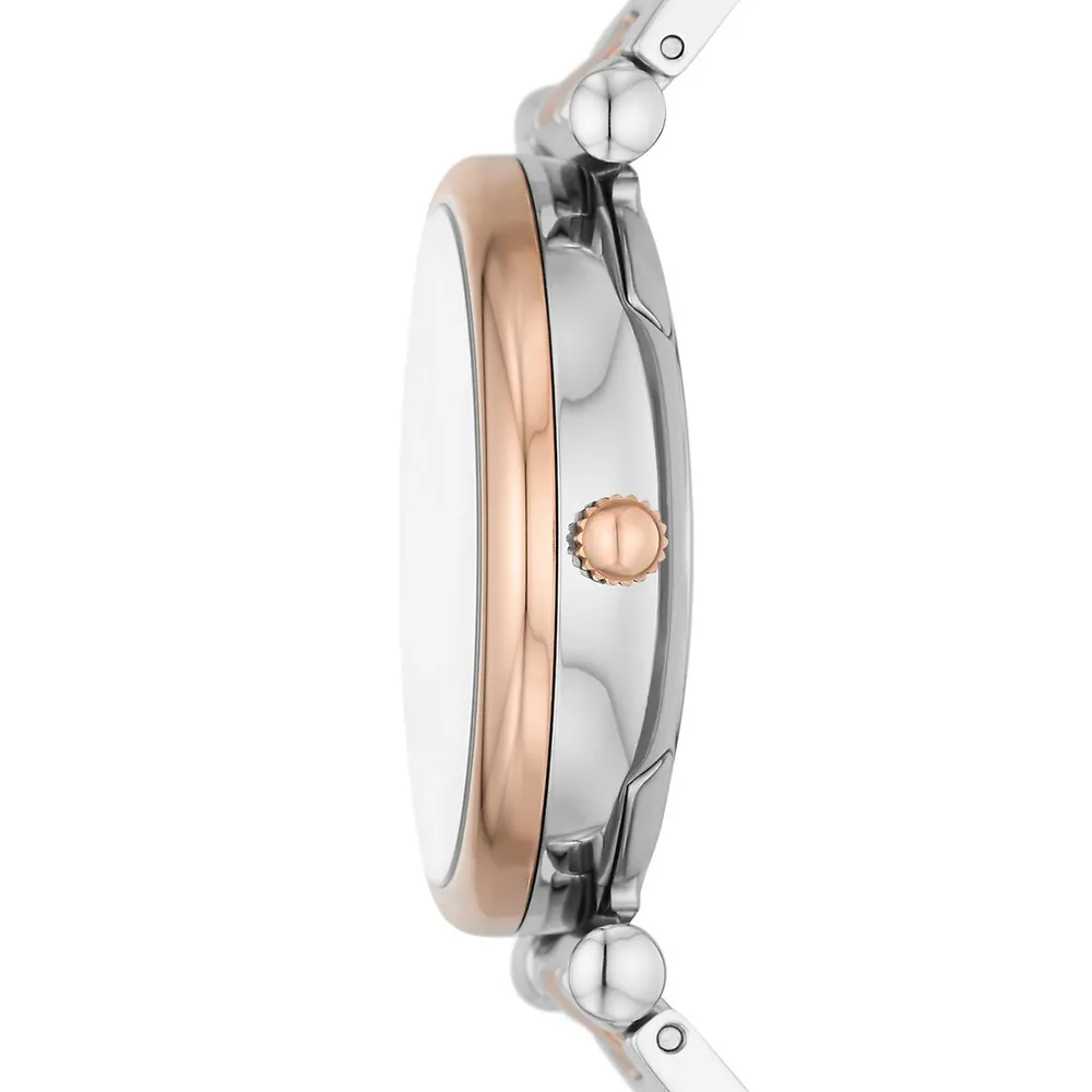 Carlie Two-Tone Stainless Steel & Link Bracelet Analog Watch ​ES5156