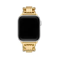 Eleanor Goldtone Stainless Steel Band For Apple Watch - 20MM TBS0071