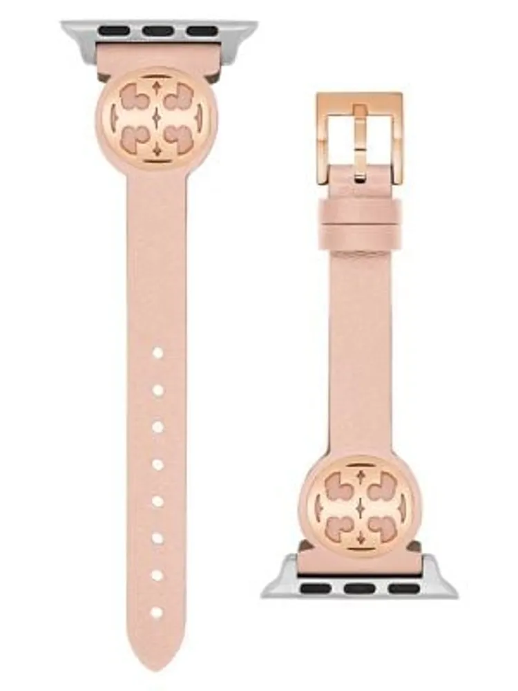 Tory Burch + Miller Nude Leather & Stainless Steel Band For Apple Watch &  Samsung Galaxy Watch - 20MM ​TBS0080 | Scarborough Town Centre