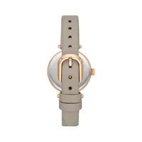 Holland Rose Goldtone Stainless Steel and Leather Strap Watch KSW1759