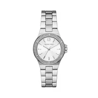 Mini-Lennox Crystal Pavé & Stainless Steel Watch ​ MK7280