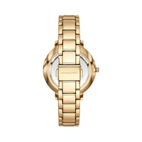 Pyper Pave Goldtone Alloy Bracelet Watch MK4666