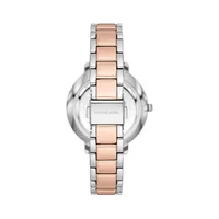 Pyper Three-Hand Two-Tone Alloy Bracelet Watch MK4667