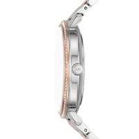 Pyper Three-Hand Two-Tone Alloy Bracelet Watch MK4667