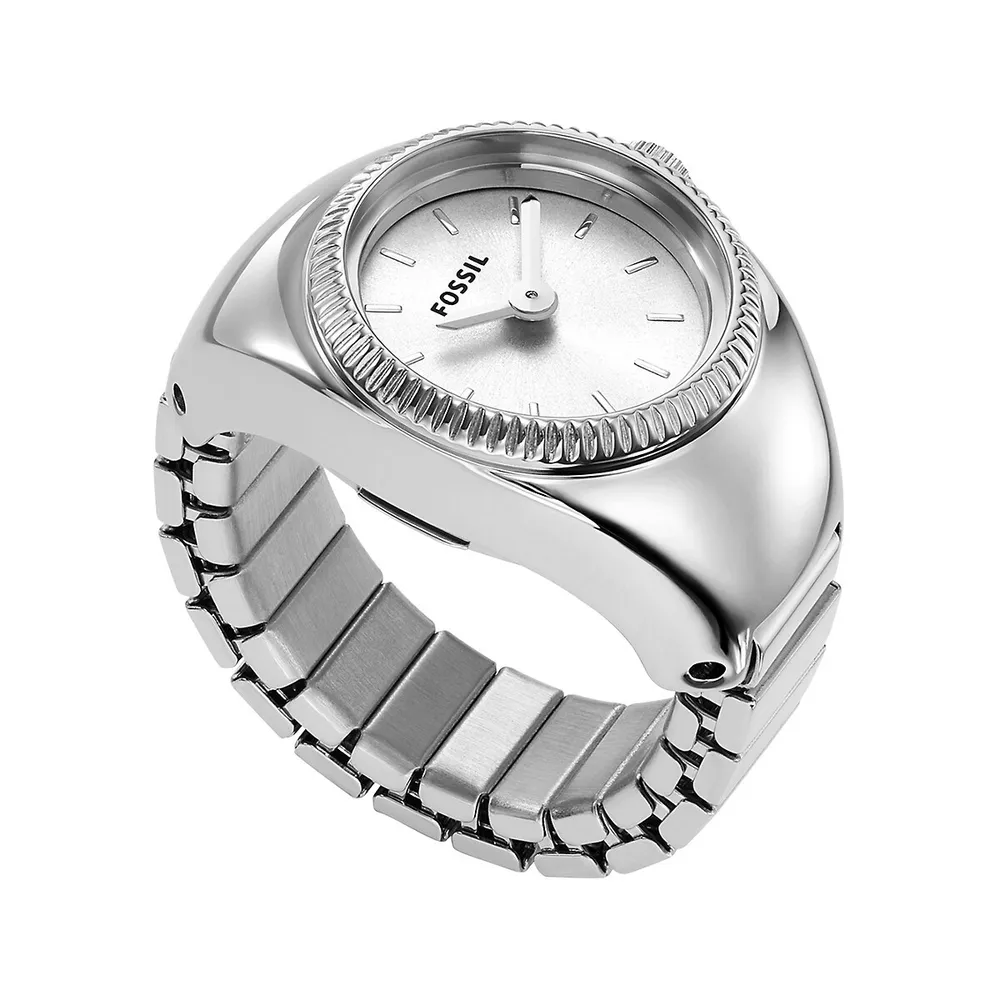 Stainless Steel Expansion Band Watch Ring Watch ES5245