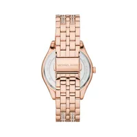 Harlowe Rose Goldtone Stainless Steel Bracelet Watch MK4710