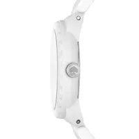 Morningside White Silicone Bracelet Scalloped Watch KSW1794