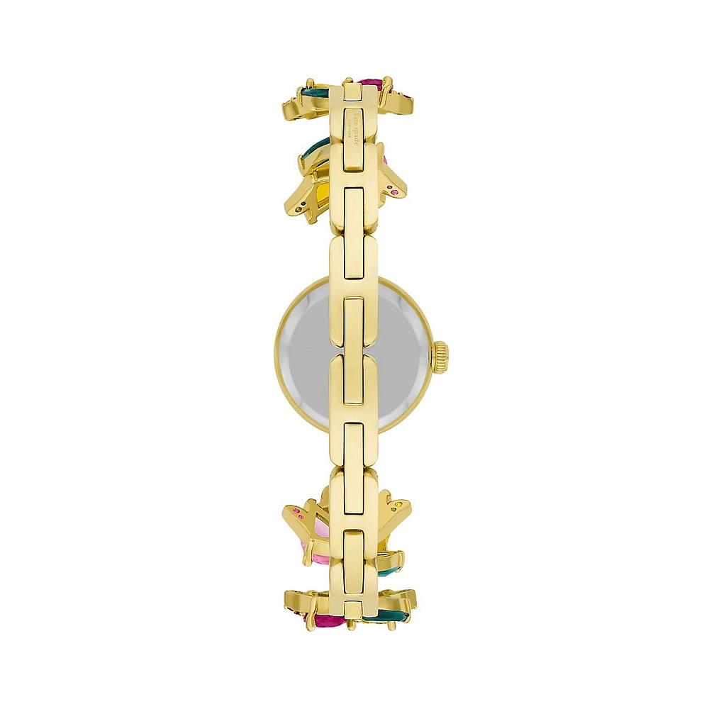 Monroe Crystal & Goldtone Stainless Steel Bracelet Watch KSW1787