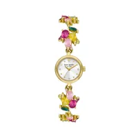 Monroe Crystal & Goldtone Stainless Steel Bracelet Watch KSW1787