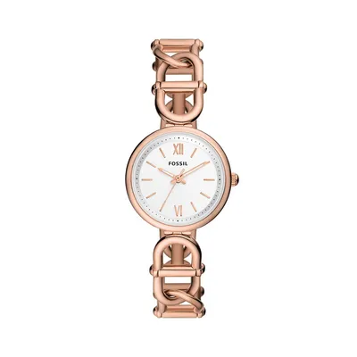 Carlie Rose Goldtone Stainless Steel & D-Link Bracelet Watch ES5273