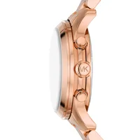 Runway Rose-Goldtone Stainless Steel Bracelet Chronograph Watch MK7352