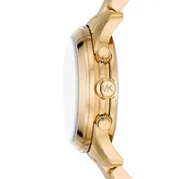 Runway Goldtone Stainless Steel Bracelet Chronograph Watch MK7353