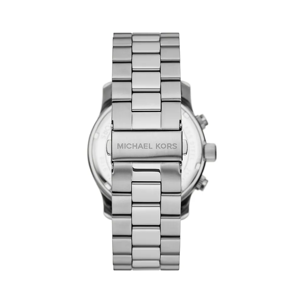 Michael Kors Runway Stainless Steel Bracelet Chronograph Watch MK9105 |  Square One