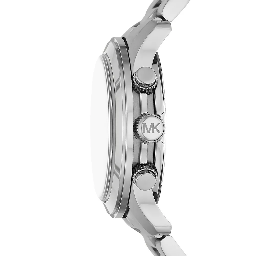 Stainless Watch One | Kors Square Bracelet Michael Steel Runway Chronograph MK9105