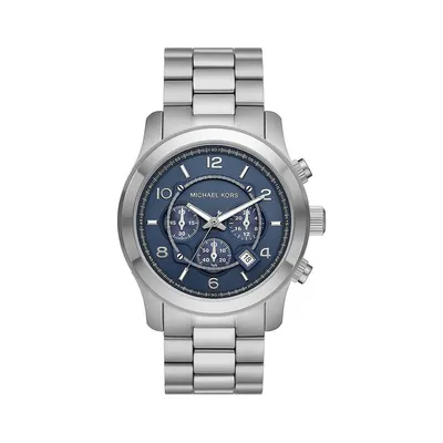 Runway Stainless Steel Bracelet Chronograph Watch MK9105