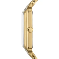 Raquel Glitz Goldtone Stainless Steel Bracelet Watch ES5304