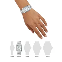 Raquel Glitz Stainless Steel Bracelet Watch ES5306