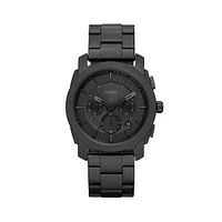 Machine Chronograph Black Stainless Steel Bracelet Watch FS6015