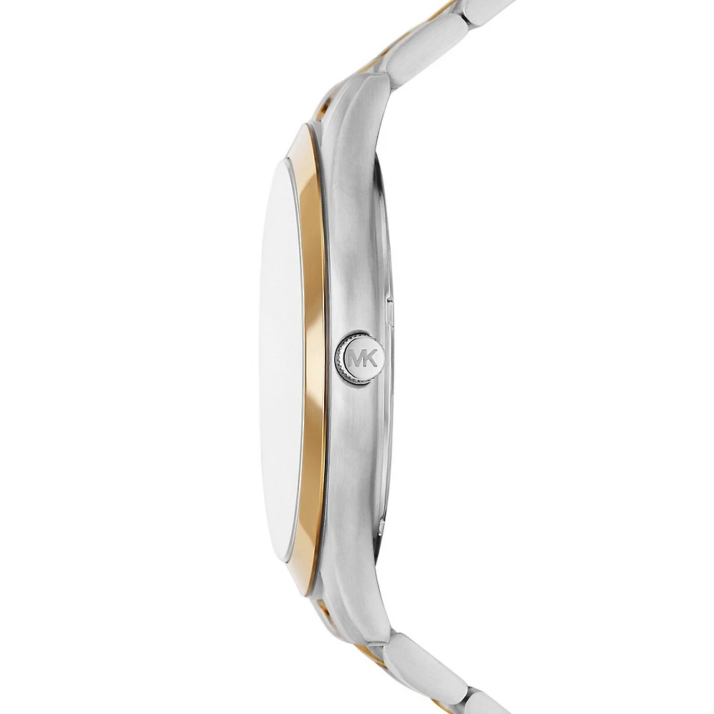 Slim Runway Two-Tone Stainless Steel Bracelet Watch MK9149