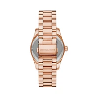 Lexington Pavé Rose Goldtone Stainless Steel Bracelet Watch MK7444