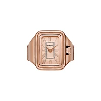 Raquel Rose Goldtone Stainless Steel Ring Watch ES5345