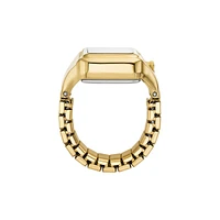 Raquel Goldtone Stainless Steel Ring Watch ES5343