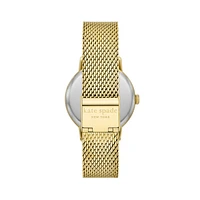 Metro Goldtone Stainless Steel & Mesh Bracelet Watch KSW1827