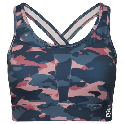 Womens/ladies The Laura Whitmore Edit - Mantra Camo Recycled Sports Bra