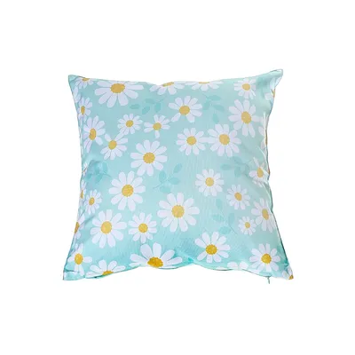 Outdoor Waterproof Cushion Daisy Print - Set Of 2