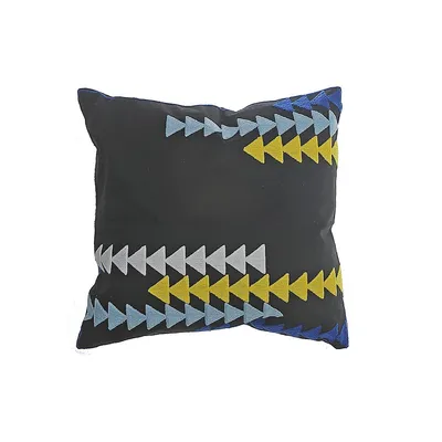 Polyester Embroidered Arrow Cushion