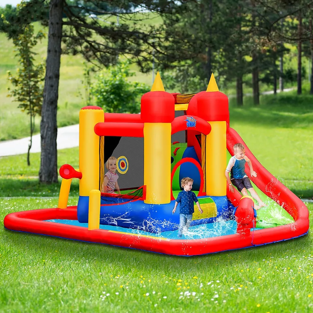 Inflatable Water Slide Jumping Bounce House Bouncy Splash Park