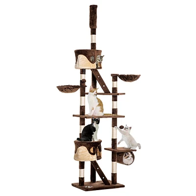 Huge Cat Tree Ceiling High Condo Scratching Post