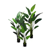 Faux Botanical Traveler's Palm In Green 47 In. Height
