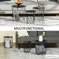 3-piece Round Nesting Side Tables