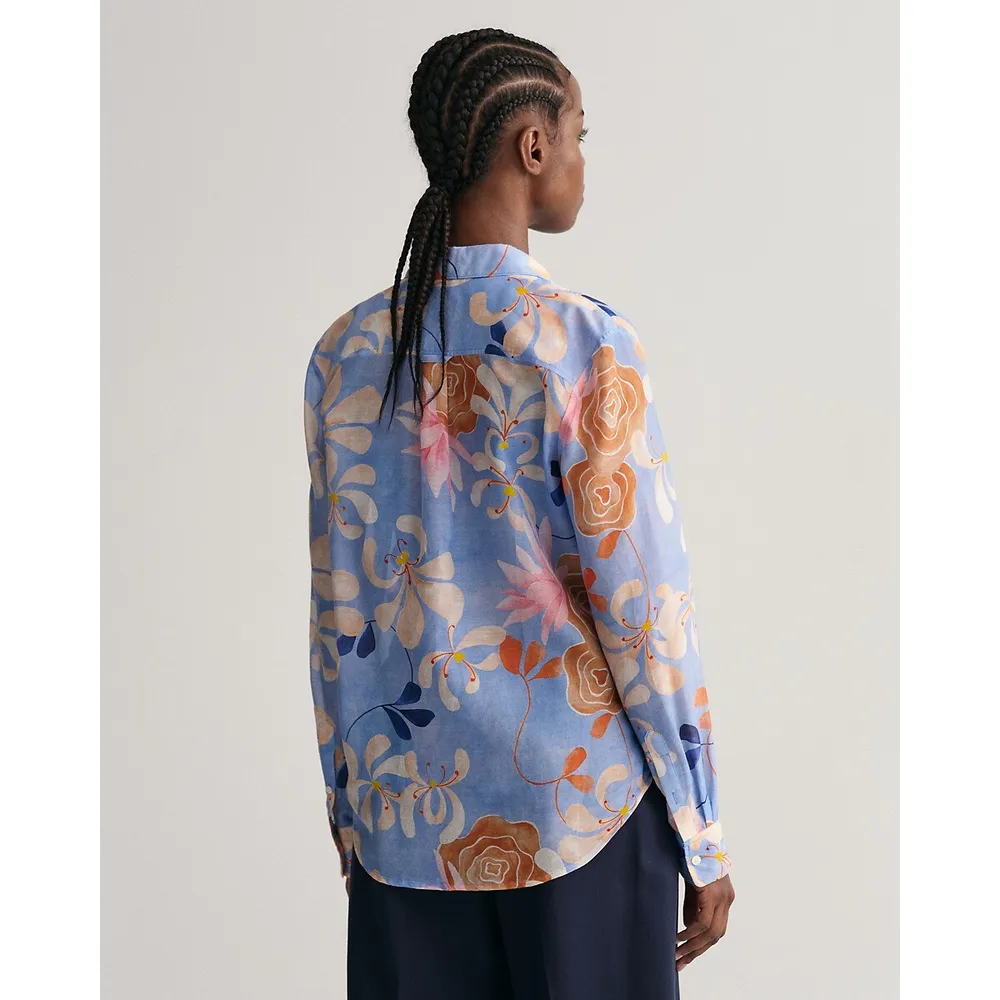 Reg Floral Cot Silk Shirt