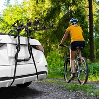 3-bike Trunk Mounted Bike Rack Bike Carrier Rack For Sedan Hatchback Minivan Suv